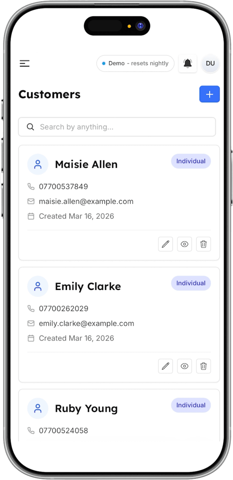 Desktop dashboard with full tables and multi-column layout